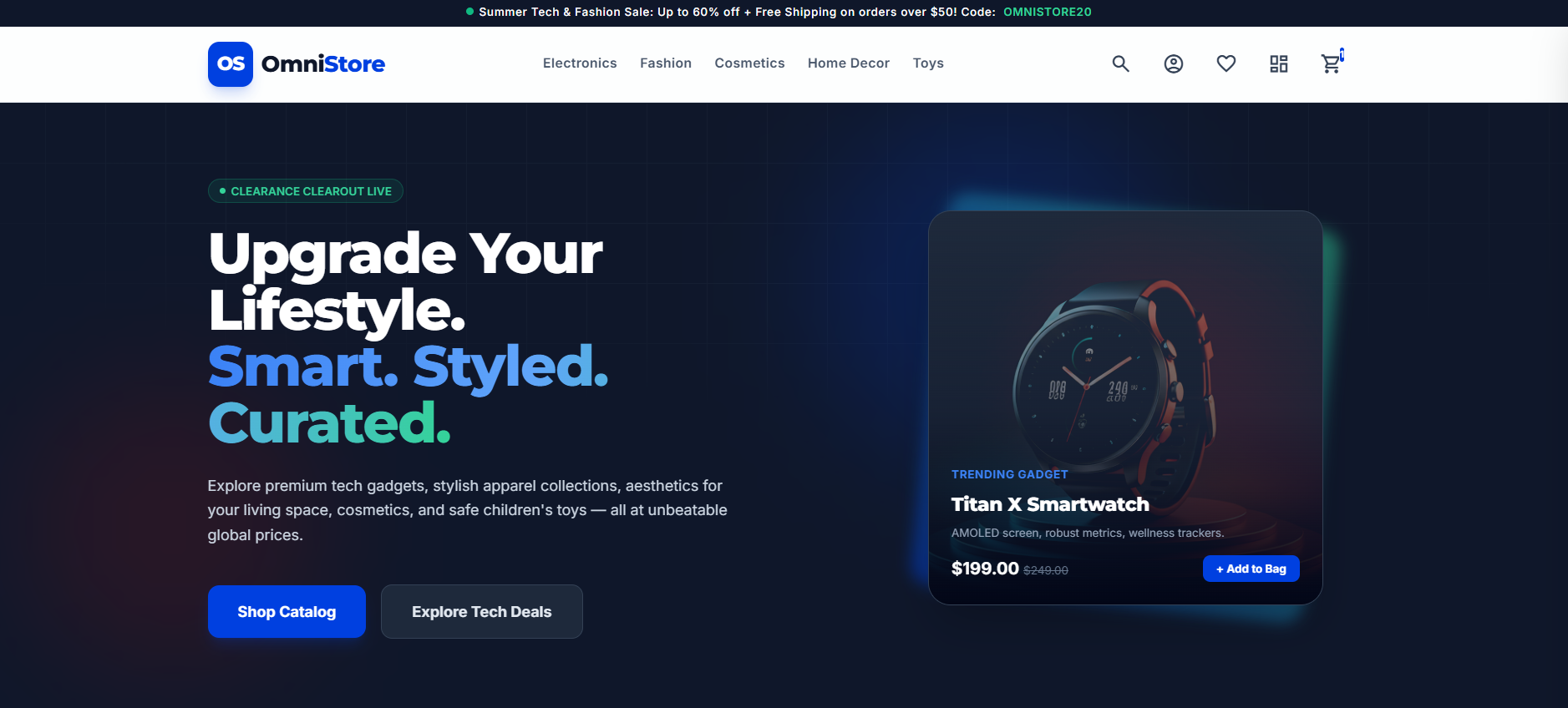 OmniStore — Homepage